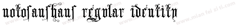 NotoSansHans Regular Identity H字体转换